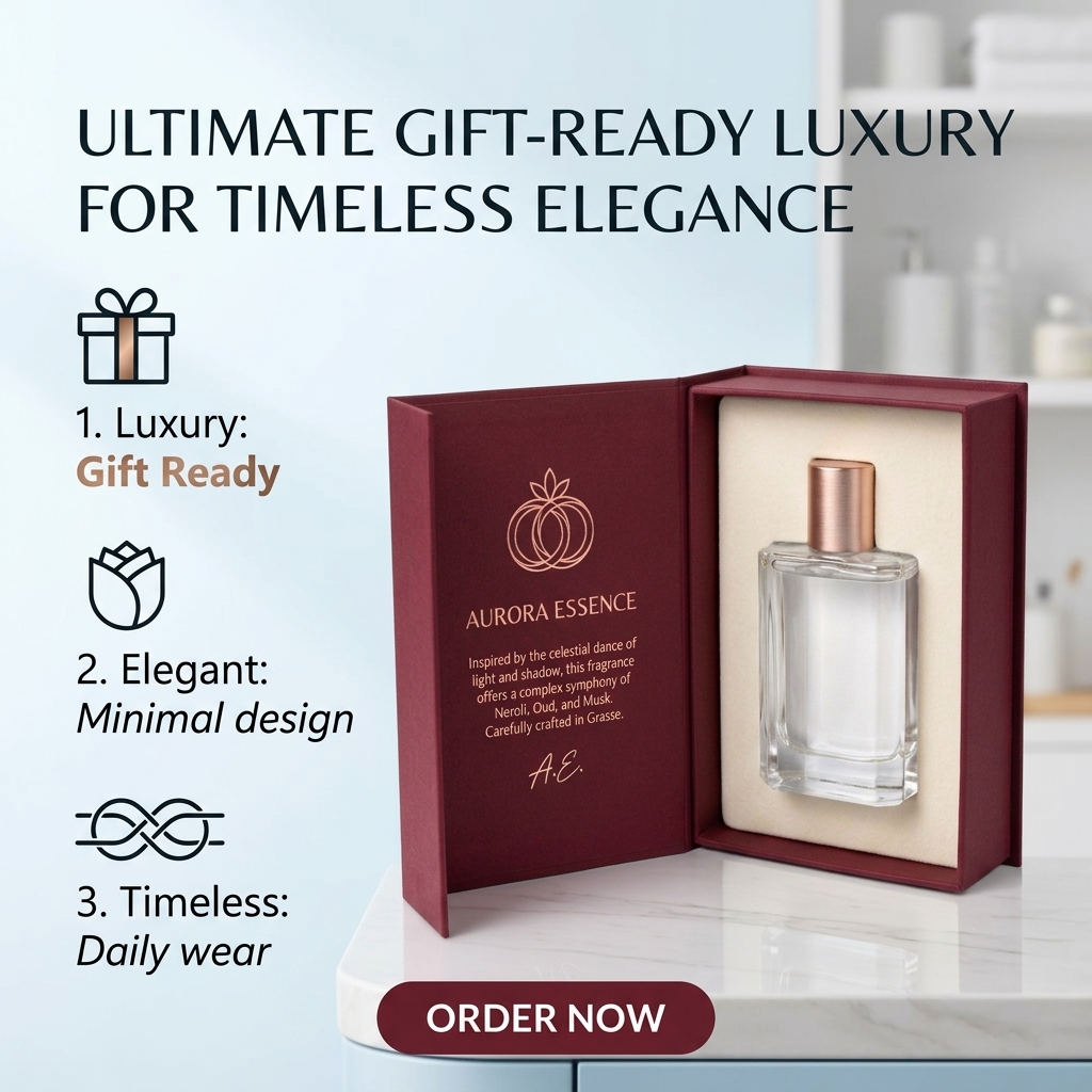 Aqueous Coated Eco-Fragrance Magnetic Perfume Box